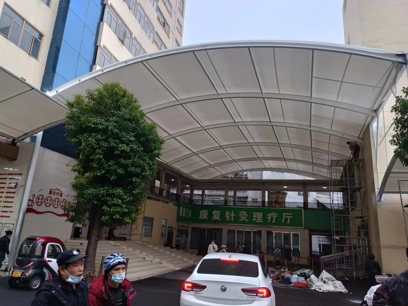 2026义乌推拉棚膜结构一体化厂家，厂区、园区停车棚工程承接